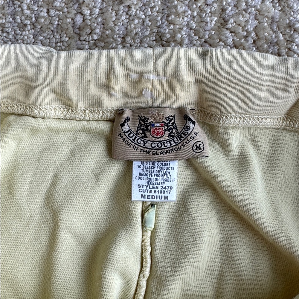 Juicy Couture Light Yellow Lounge Pants - Picture 4 of 7